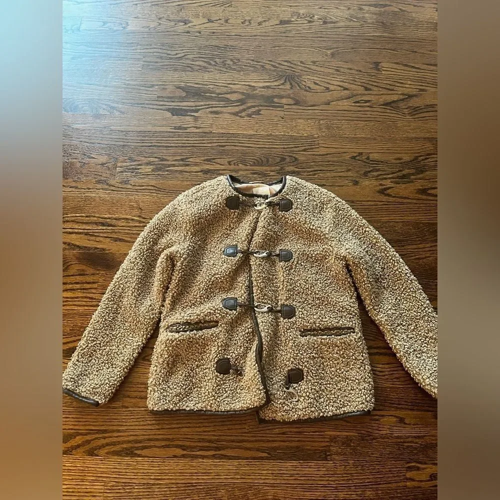 Faux Fur Toggle Coat by Avec Les Filles